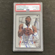 2014-15 Panini Prizm #67 Andre Drummond Signed Card AUTO PSA Slabbed Pistons - £79.92 GBP