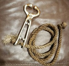BULL RING LEAD ROPE BARBARIC NOSTRIL CLAMP WESTERN DECOR TACK Vintage - £100.97 GBP