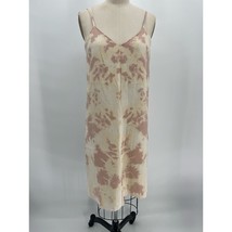 Arae Silk Shibori Slip Dress Estimated Sz Small White Beige - £37.10 GBP