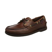 Sebago Men&#39;s Schooner FGL Waxed Boat Shoes, (Brown-Gum 925), 9.5 UK  - £188.64 GBP