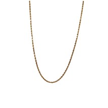 1.3mm Rope 24 inch Chain Necklace REAL SOLID 14 k Yellow Gold 5.2 g - £434.68 GBP