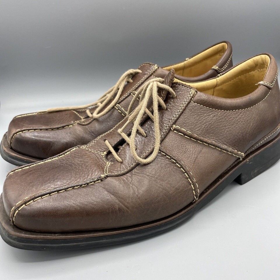 Sandro Comfort Shoes Mens 11 D Gel Lace Up Brown Leather Oxford  Casual ... - $12.96