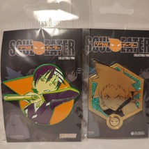 Soul Eater Death The Kid &amp; Black Star Enamel Pins Official Anime Collectibles - £21.41 GBP