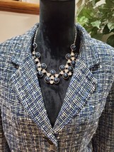 Sag Harbor Women Gray Single Breasted Three Button Long Sleeve Blazer Jacket 3X - £27.53 GBP