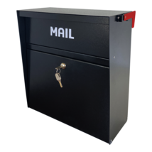 OPEN BOX Rainproof Wall Mount Mailbox with Outgoing Mail Flag and Holder - $107.05 CAD
