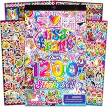 Lisa Frank 1200 Stickers Tablet Book 10 Pages of Collectible Stickers Cr... - $301.55 MXN