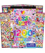 Lisa Frank 1200 Stickers Tablet Book 10 Pages of Collectible Stickers Cr... - $16.00