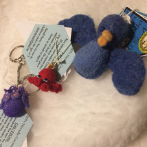 Hand Crafted Key Rings 100% Nevada-Grown Wool Unique One of a Kind Animals - £9.00 GBP+