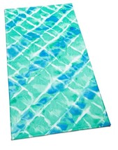 Martha Stewart Collection Tie Dye Cotton Beach Towel 38 X 68" -Blue T4103747 - $26.68