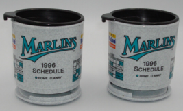 MLB Florida Marlins 1996 Schedule on 2 Coffee Mugs - Dashboard Mount - New - $9.49