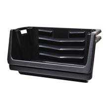 Heavy Duty Nesting Plastic Stack Bin, Black - $31.67
