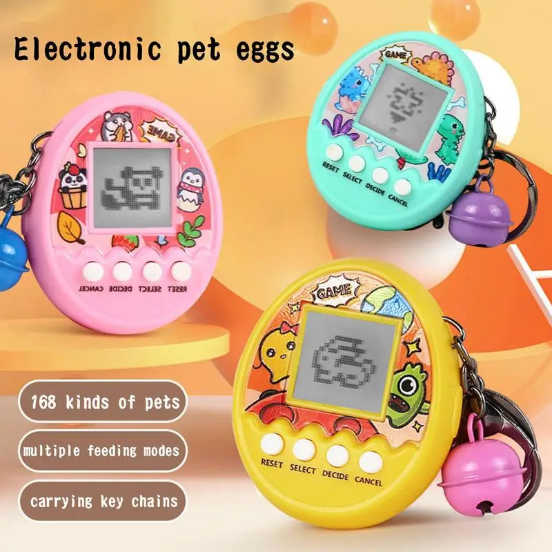 Keychain Electronic Toy Electronic Pets Toys 90S Nostalgic Pets In One V... - $8.97+