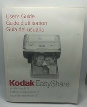 Kodak EasyShare printer dock 3 User&#39;s Instruction Guide Manual - £7.69 GBP