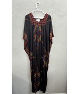 Tiffany Loungewear Womens Caftan House Dress One Size Brown Patio Robe V... - $93.13