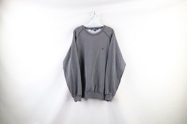 Vintage 90s Ralph Lauren Mens Medium Faded Crewneck Sweatshirt Heather Gray - £51.39 GBP