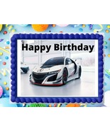 Racer Car MDX Happy Birthday Edible Cake Topper Edible Image Cake Topper... - $307.72 MXN