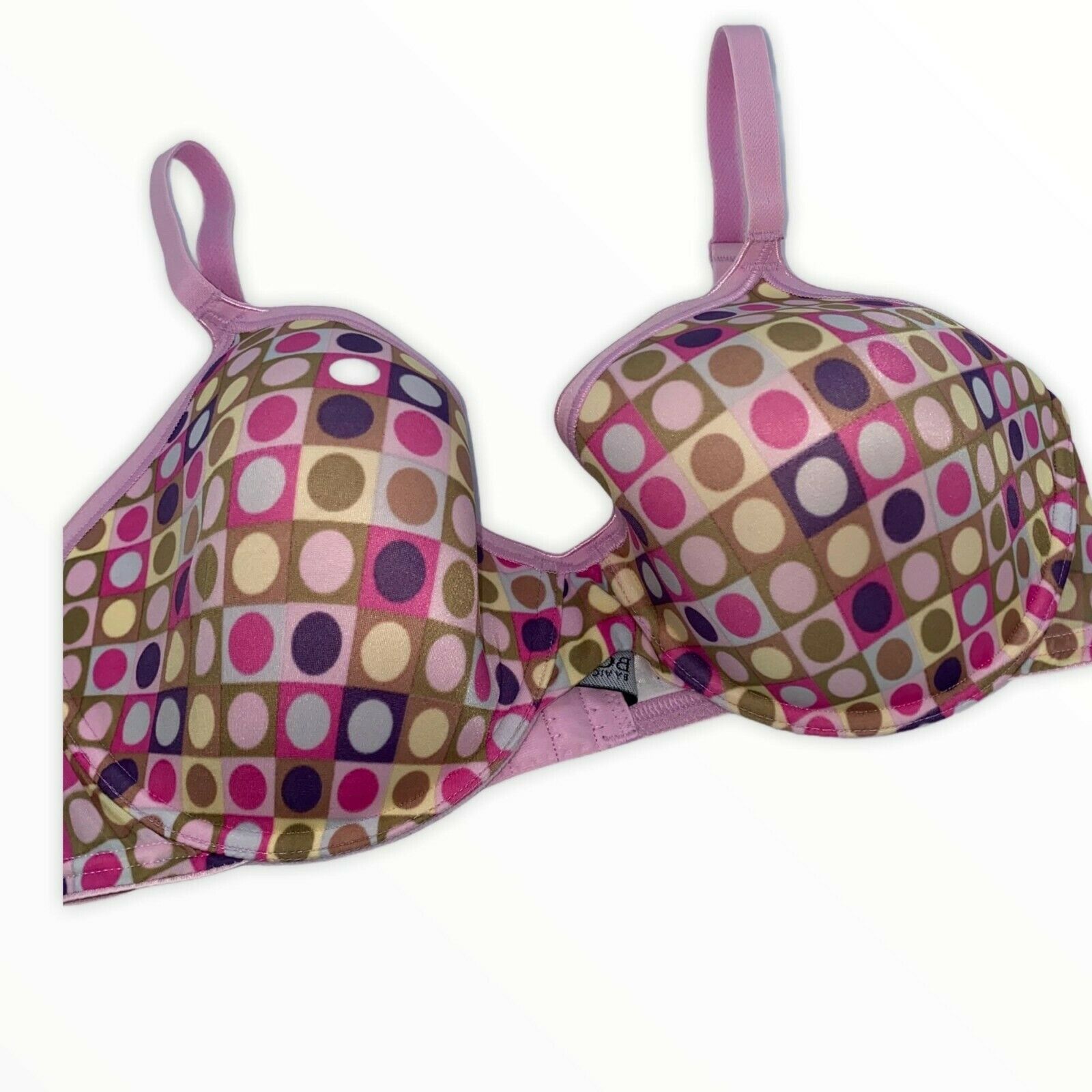 Cacique Purple Polka Dot Underwire Padded Bra 40D