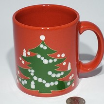 Waechtersbach Red Christmas Tree Mug West Germany Vintage 12 oz Replacement - £10.40 GBP