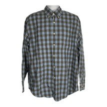 Nautica Men&#39;s Plaid Long Sleeved Button Down Dress Shirt Size Large - £21.98 GBP