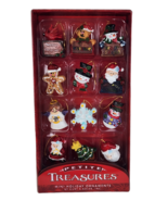Kurt Adler Petite Treasures 12-Piece Miniature Ornaments Set Snowman Ang... - £10.27 GBP