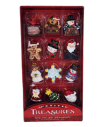 Kurt Adler Petite Treasures 12-Piece Miniature Ornaments Set Snowman Ang... - $13.14