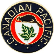 Canadian Pacific Railroad Pin Blue 1&quot; - £7.80 GBP