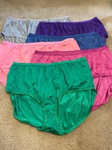 Comfort Choice Women&#39;s Plus Size 13 Stretch Colors Nylon Brief 6 Pack Un... - £25.72 GBP