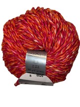 Lana Grossa Presto Basics Worsted Cotton Blend Yarn Twist 8 Red Orange Pink - £3.92 GBP