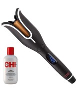CHI Spin N Curl Curling Iron &amp; Chi Silk Infusion Kit, Black - £70.40 GBP
