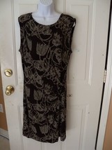 Anthropologie LeifsDottir Black Motif Dress Size L Women&#39;s NEW - £54.07 GBP