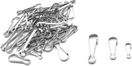 60pcs Metal Spring Hook Buckles Nickel Plated Snap Hanging Clip for Zipp... - £14.26 GBP
