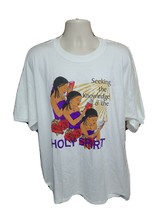 Seeking the Knowledge of the Holy Spirit Adult White 2XL TShirt - $14.85