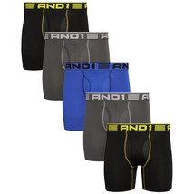 AND1 Men&#39;s Underwear  5 Pack Performance Compression Boxer Briefs with Functiona - £46.85 GBP