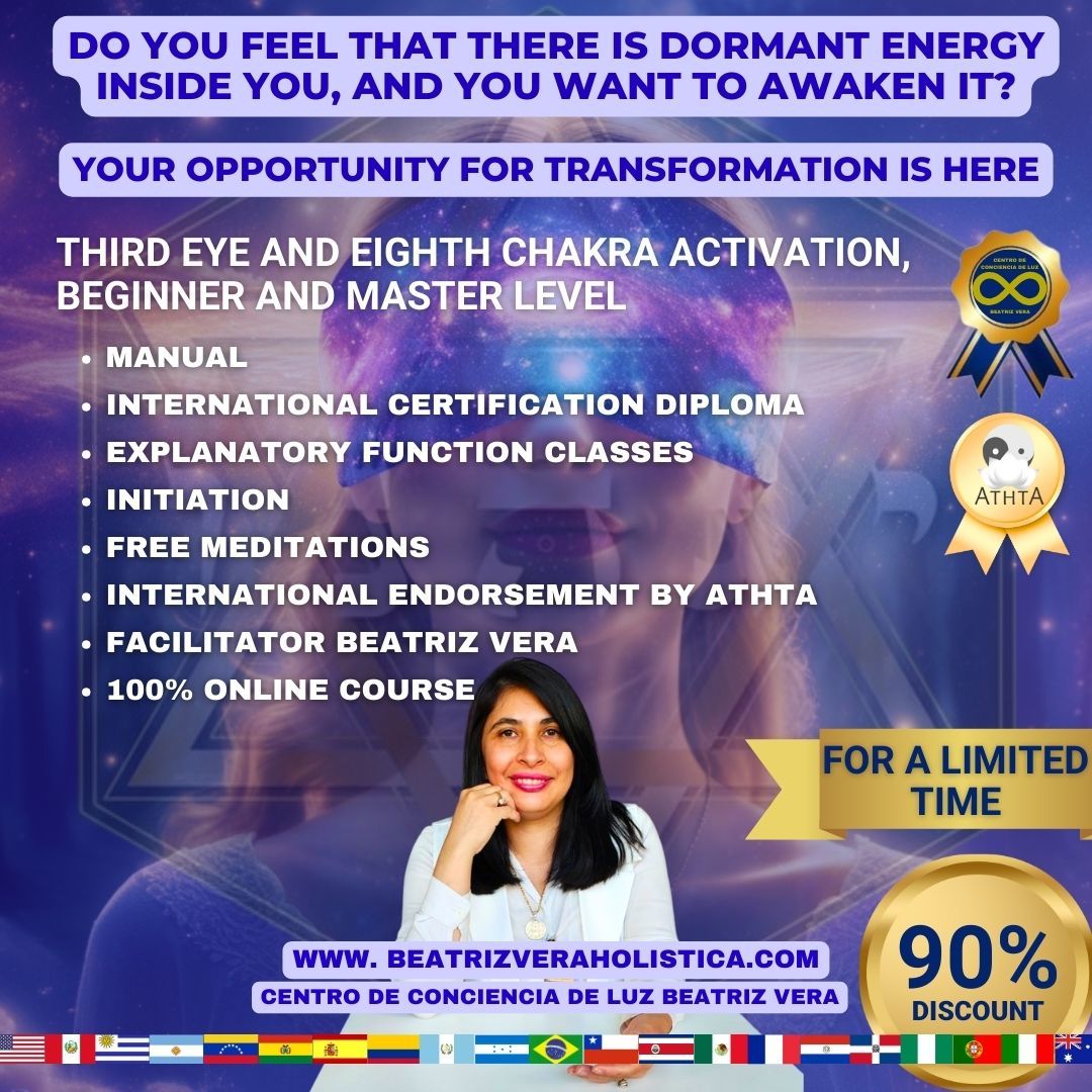 Digital Course Activation of the Third Eye and Eighth Chakra with Mastery - $30.00