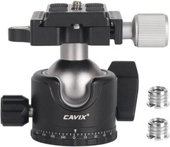Cavix H-36A Metal Ball Head Camera Tripod Head With Quick, 33Lbs/15Kg Load... - £33.63 GBP