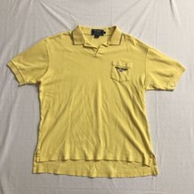 Vintage Polo Sport Ralph Lauren Shirt Mens XL Yellow Flag Spell Out Golf 90s Y2K - £19.01 GBP