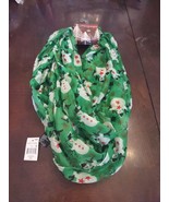 Happy Holidays Green Snowman Women&#39;s Scarf One Size Fits All-Brand New-S... - £13.30 GBP
