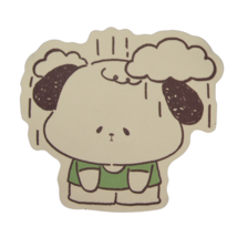 Puppy Dog Rain Cloud Sad Green Shirt Top Cute Chibi Kawaii Sticker - £2.18 GBP