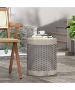 Lightweight Round Concrete Outdoor End Table - $154.53 CAD