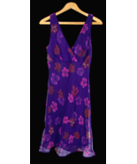 Giorgio Fiorlini Dress 9/10 Babydoll Empire Waist Purple Floral Y2K Fair... - €77,52 EUR
