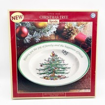 Spode Christmas Tree Round Sentiment Dinner Plate 10.5” - $29.99