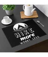 Camping Table Placemat, HIKE more WORRY less, Outdoor Adventure, Picnic,... - $22.66