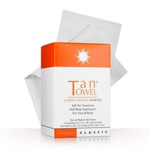 TanTowel Half Body 50 PK NEW Classic Tanning Formula Tan Towels Towelettes image 3
