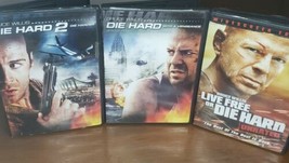 3 Die Hard Movie Collection (DVD) 2, With a Vengeance,  Live Free - Bruce Willis - £5.45 GBP
