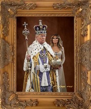 Wall Art of Donald J. Trump The 45/47 President. Golden KINGS. - $10,395.00