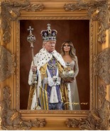 Wall Art of Donald J. Trump The 45/47 President. Golden KINGS. - €8.931,17 EUR