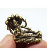 LORD VISHNU MINI AMULET PRESERVER GOD NARAI DEITY HINDU TINY STATUE FIGU... - £31.81 GBP