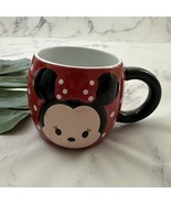 Disney Store Minnie Mouse Oversize Coffee Mug Red White Polka Dot Cute Cup - $385.76 MXN