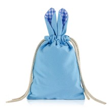 Easter Candy Gift Bags for Kids Velvet Bunny Gingham Easter Treat Bags E... - £14.34 GBP