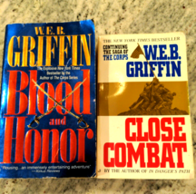 W.E.B. Griffin Blood and Honor / Close Combat - 2 Book Bundle / Lot - £4.16 GBP